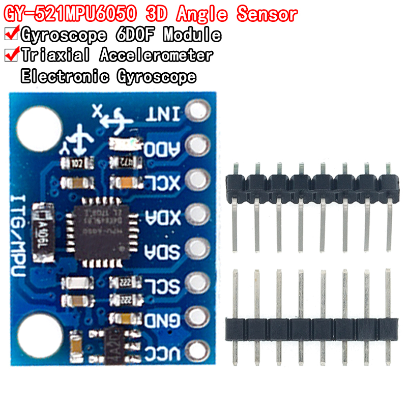 Accelerometer Mpu6050 - 1 ชุด IIC I2C GY-521 MPU-6050