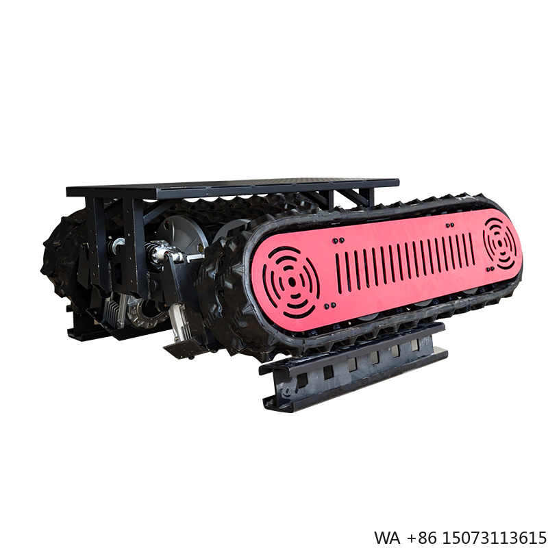 Tracked Robot Chassis - แชสซีหุ่นยนต์ม้วนเก็บสายเคเบิลใต้น้ำ IP68 พร้อมอุปกรณ์สำหรับหุ่นยนต์ตีนตะขาบสำหรับท่อขนาดใหญ่
