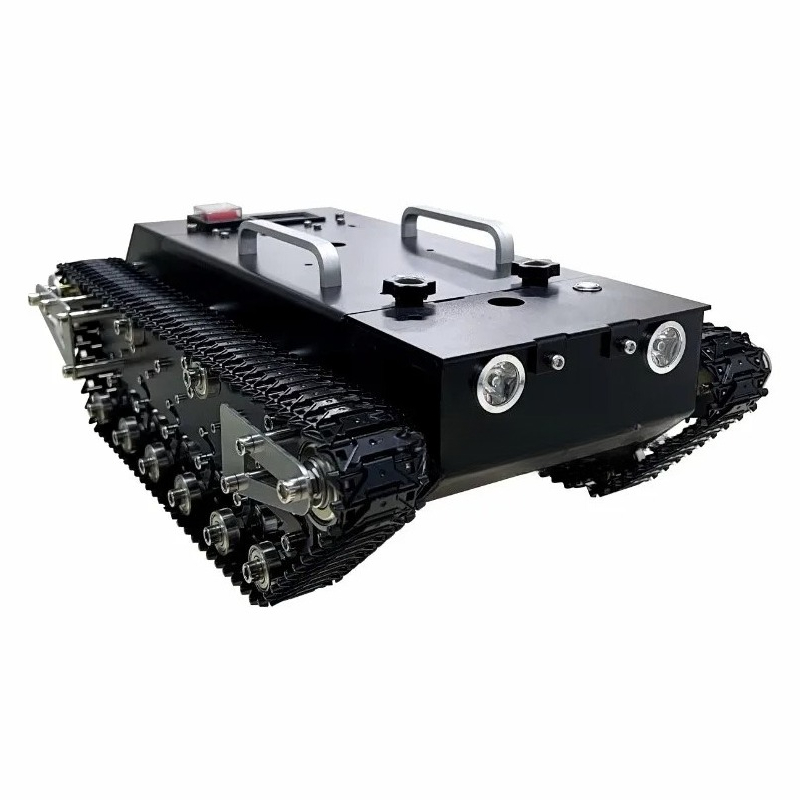 Tracked Robot Chassis - แชสซีรถถัง RC รับน้ำหนัก 30 กก. รางโลหะ