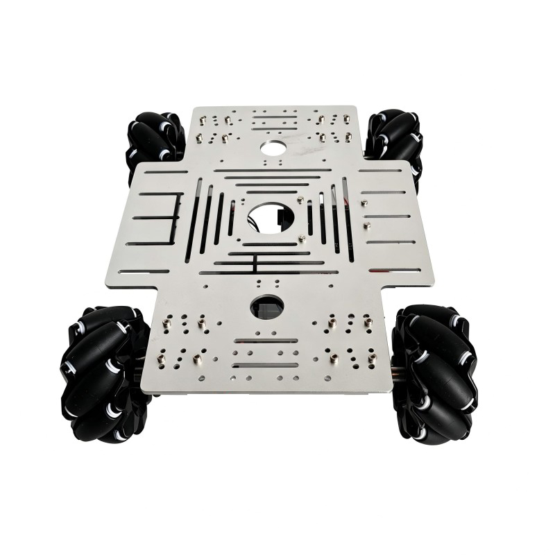 Ros Robot - ชุดรถหุ่นยนต์ล้อเมคานัม 4WD รับน้ำหนัก 15 กก. พร้อมมอเตอร์