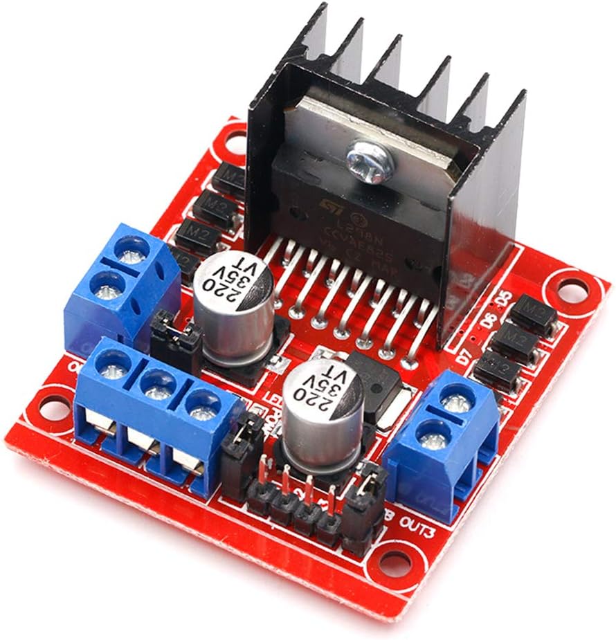 Motor Driver L298N - L298N มอเตอร์ไดรฟ์คอนโทรลเลอร์ DC Dual H-Bridge หุ่นยนต์