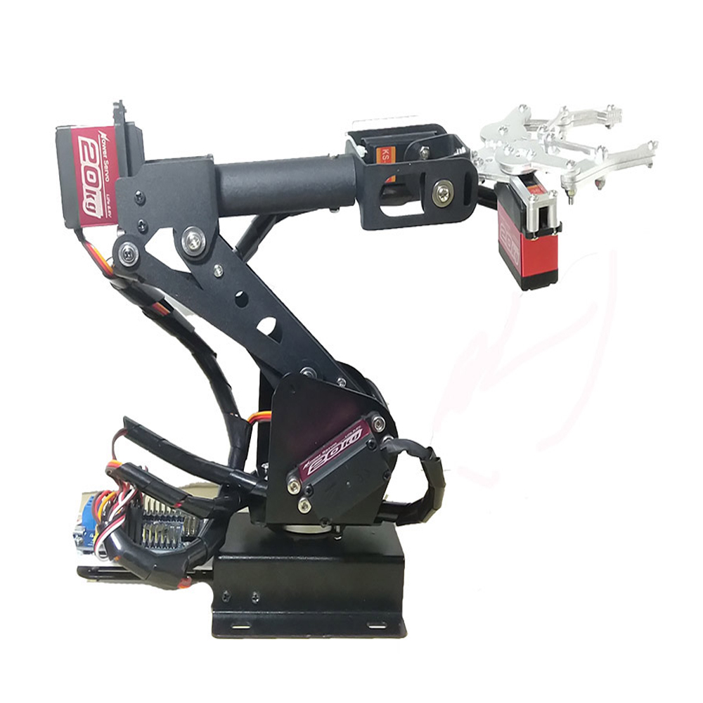 Robot Gripper Claw - ชุดควบคุมแขนหุ่นยนต์ 6 DOF พร้อมกริปเปอร์จับสิ่งของ สำหรับ Arduino