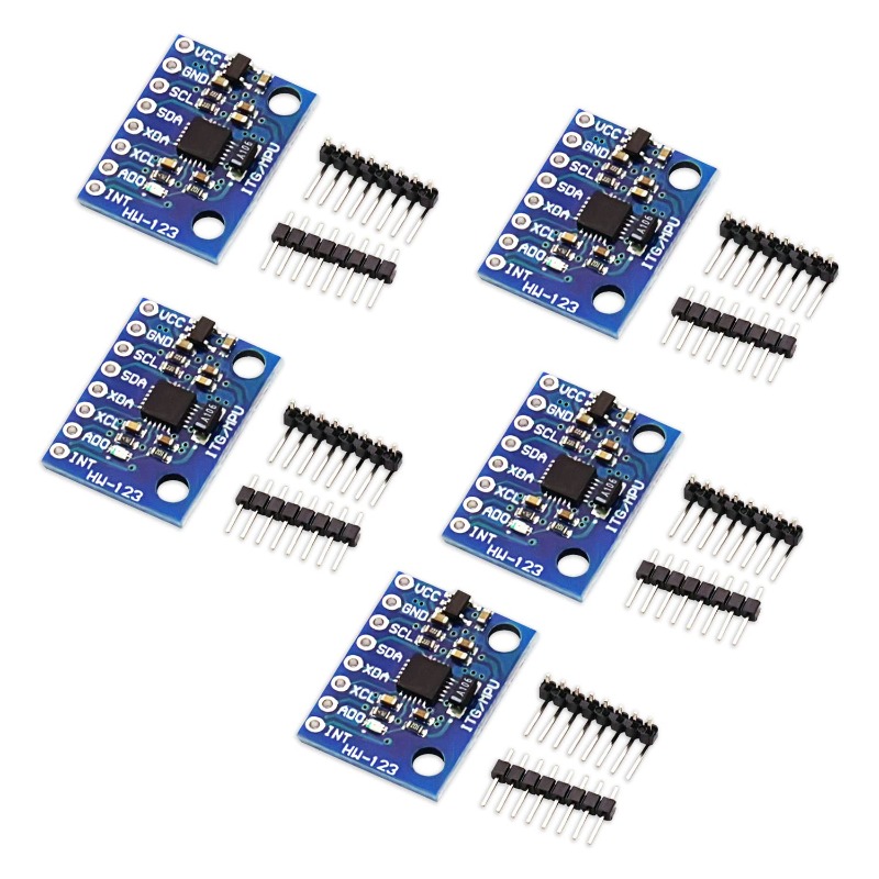 Accelerometer Mpu6050 - 5 ชิ้น GY-521 MPU-6050 MPU6050 โมดูลเครื่องวัดความเร่งไจโรสโคป，3