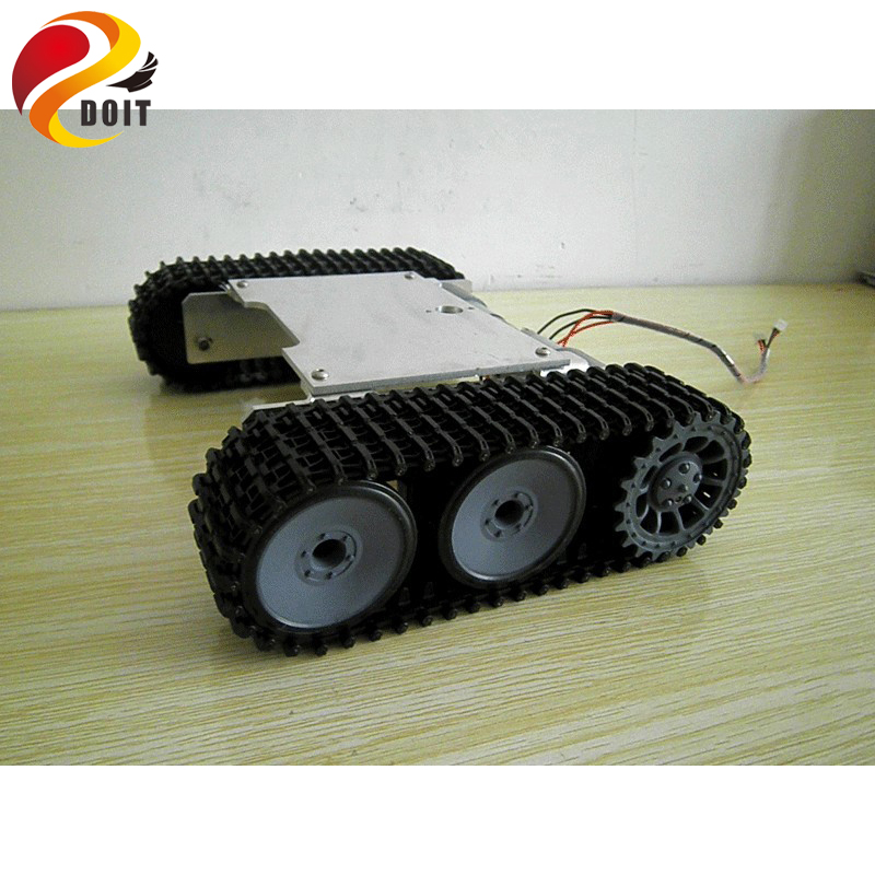 Tracked Robot Chassis - RC ชุดหุ่นยนต์ถังรถแชสซีสําหรับ Arduino ติดตามรถ Crawler Caterpillar