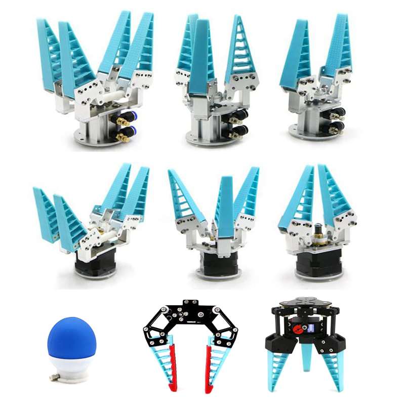 Robot Gripper Claw - กริปเปอร์จัดเรียงแบบนิ้วกลไกไบโอนิคสำหรับอุตสาหกรรม พร้อมกรงเล็บหุ่นยนต์แบบยืดหยุ่น รองรับน้ำหนักได้ 0.6/1/1.5 กิโลกรัม ใช้ระบบลม/ไฟฟ้า/เซอร์โว