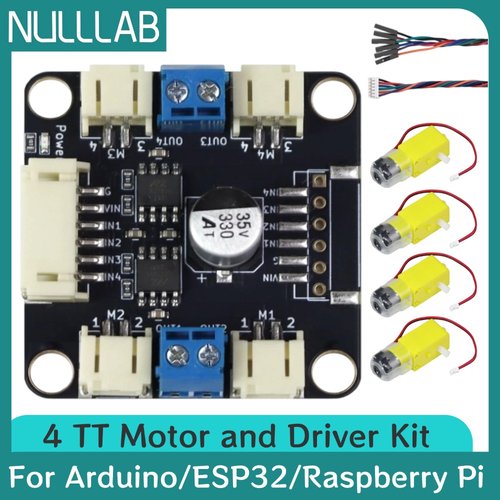 Motor Driver L298N - ชุดมอเตอร์ 4 TT และชุดไดรเวอร์ 4 มอเตอร์