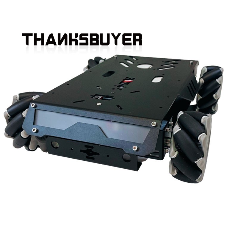 Tracked Robot Chassis - Thanksbuyer ชุดโครงรถอัจฉริยะล้อเมคานัม V3 รุ่นอัพเกรด พร้อมแขนกันสะเทือน มอเตอร์มาตรฐาน