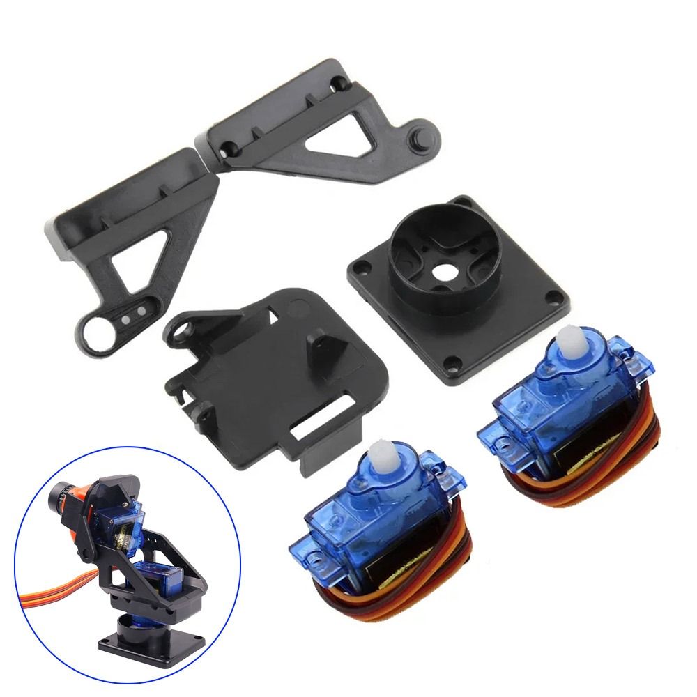 Pan Tilt Bracket - SG90 MG90s เกียร์พวงมาลัย9g แบบ2แกน PTZ อัลตราโซนิกทางอากาศโมเดลอุปกรณ์ติดกล้อง