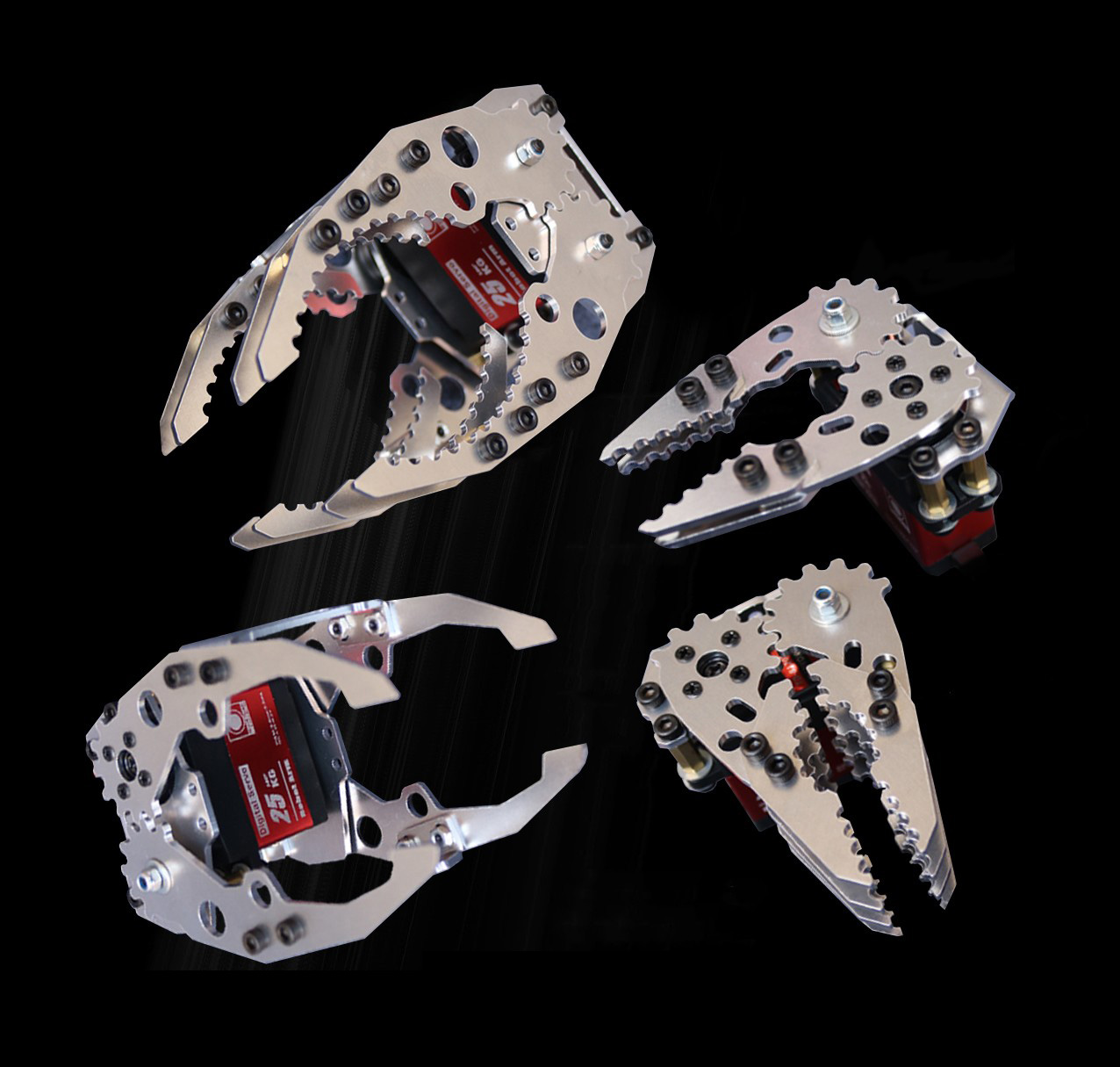 Robot Gripper Claw - โลหะ Mechanical Gripper Hand Claw Clamp