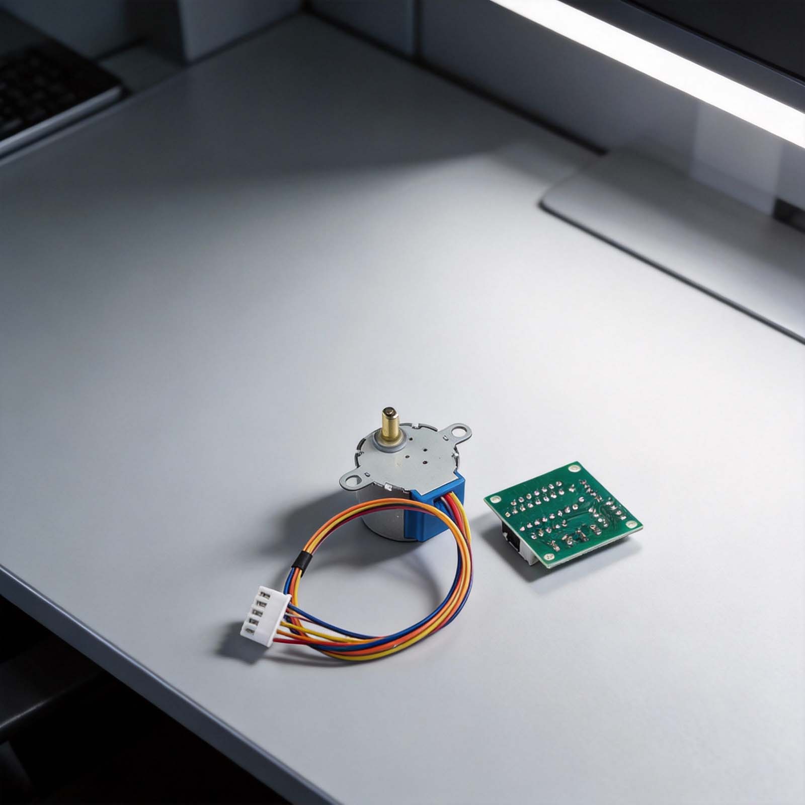 Uln2003 Driver - มอเตอร์สเต็ปเปอร์ 5V ขนาด 28 มม. พร้อมบอร์ดไดรเวอร์