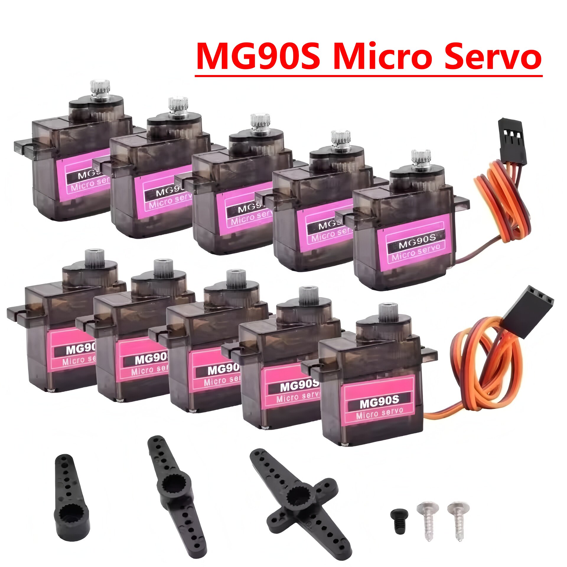 Sg90 Servo - 4/5/10/20pcs MG90S Micro Servo มอเตอร์เกียร์โลหะ Analog