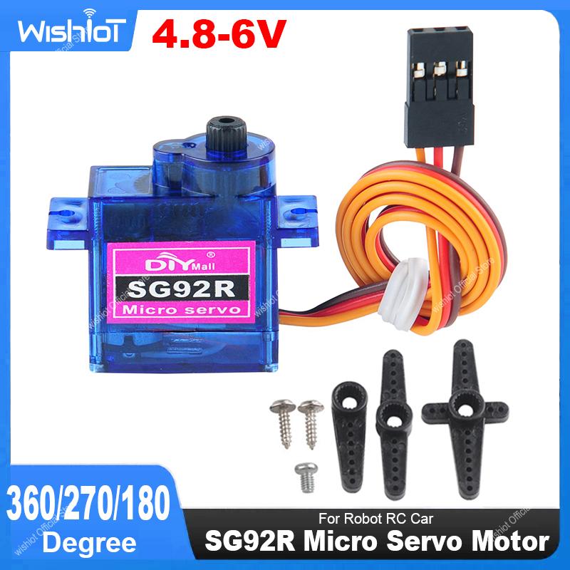 Micro Servo - SG92R Micro Servo มอเตอร์ 4.8-6V 360/270/180