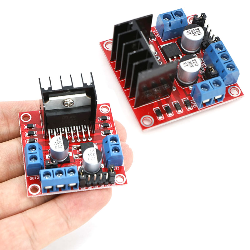 Motor Driver L298N - บอร์ดขยายพื้นที่ทำงานสำหรับควบคุมมอเตอร์สเต็ปเปอร์ DC รุ่น L298N จำนวน 1