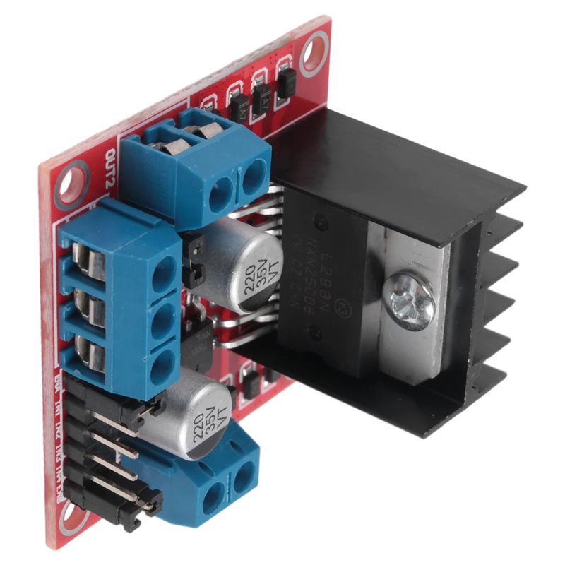 Motor Driver L298N - โมดูล AED7-L298N บอร์ดควบคุมมอเตอร์สเต็ปเปอร์แบบ Dual H-Bridge 2A/25W