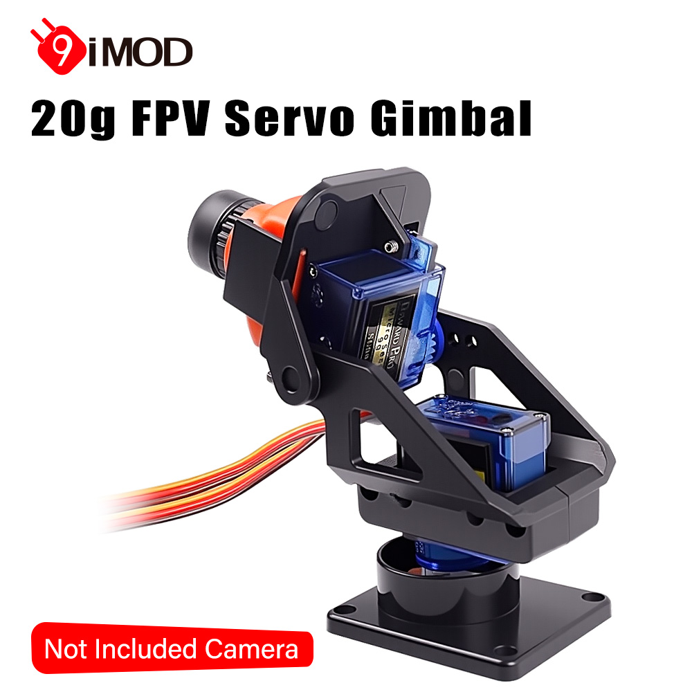 Pan Tilt Bracket - แพลตฟอร์มกล้องขนาดเล็ก 9IMOD 20G FPV พร้อมกิมบอลกันสั่น กล้องติดตั้งแบบกิมบอลเซอร์โวสองแกน