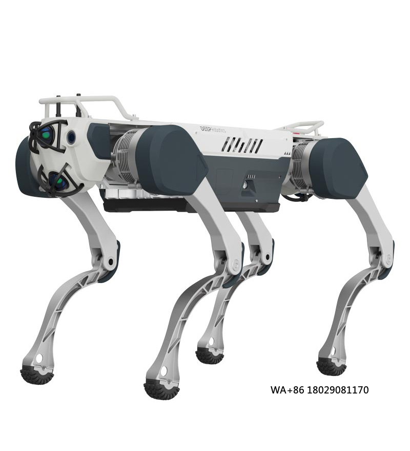 Robot Remote Control - การพัฒนาปัญญาประดิษฐ์สำหรับการศึกษาและความบันเทิง หุ่นยนต์สุนัขสี่ขาควบคุมระยะไกลอัจฉริยะ ทำจากโลหะ รุ่น Go2