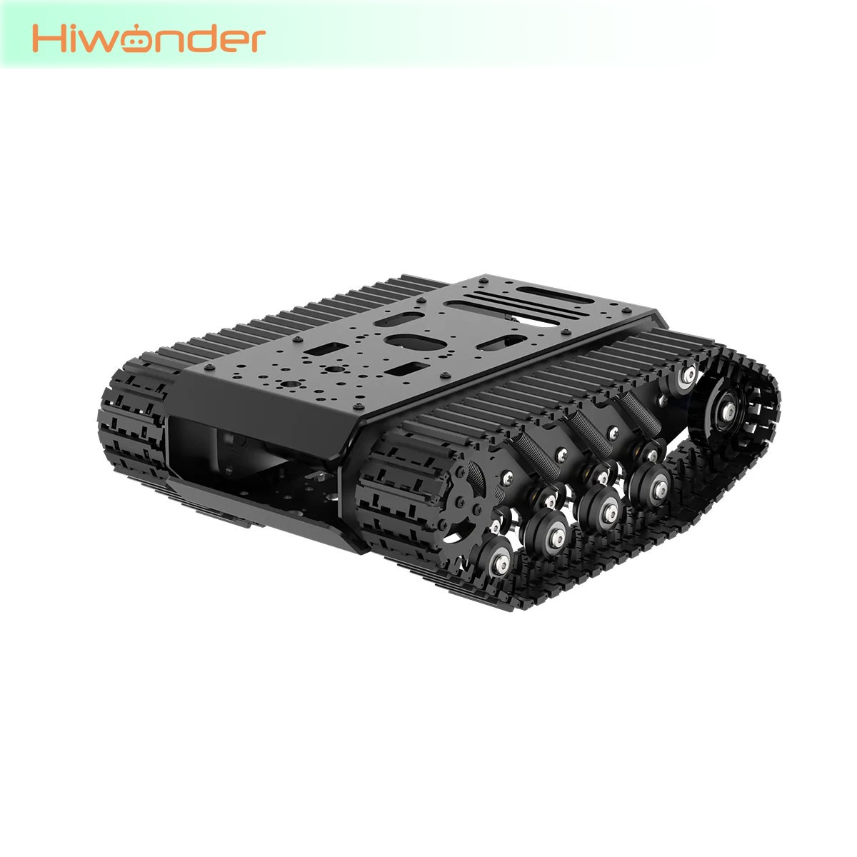 Tracked Robot Chassis - แชสซีหุ่นยนต์รถถังตีนตะขาบ Hiwonder รุ่นมาตรฐาน/ขั้นสูง แบบชั้นเดียว/สองชั้น พร้อมแบตเตอรี่ LiPo