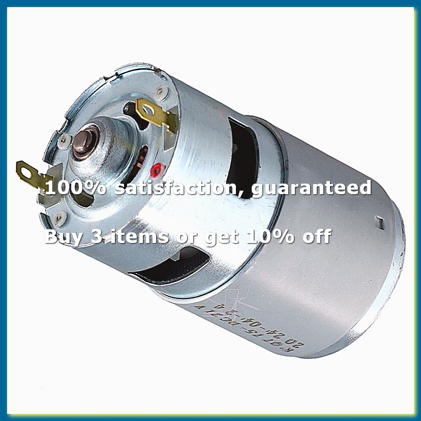 Dc Motor - 775 DC 21V มอเตอร์แปรงขนาดเล็ก มอเตอร์เงียบความเร็วสูง มอเตอร์แบริ่งคู่กำลังสูง-WDL