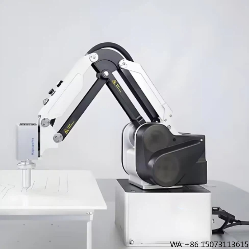 Robotics Kit - แขนหุ่นยนต์เพื่อการศึกษาแบบตั้งโต๊ะ 4 แกน ความแม่นยำสูง พร้อมระบบควบคุมการเคลื่อนไหวสำหรับการฝึกอบรมในอุตสาหกรรม