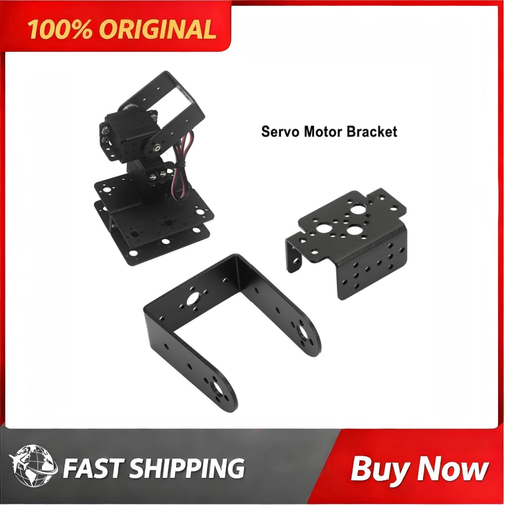 Servo Pan Tilt - MG995 MG996R ขายึดเซอร์โวมอเตอร์ แผ่นโลหะ ชิ้นส่วนแขนกลไกแบบปรับเอียงได้ อุปกรณ์เสริมสำหรับหุ่นยนต์