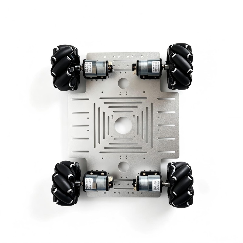 ชุดรถหุ่นยนต์ล้อเมคานัม 4WD รั - Ros Robot บทวิจารณ์และราคา