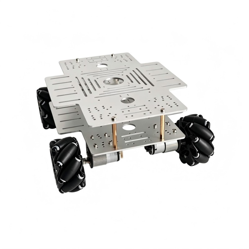 ชุดรถหุ่นยนต์ล้อเมคานัม 4WD รั - Ros Robot บทวิจารณ์และราคา