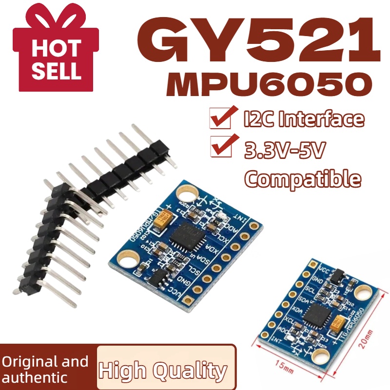 1/5/10 ชิ้น GY521 GY-521 MPU60 - Accelerometer Mpu6050 บทวิจารณ์และราคา