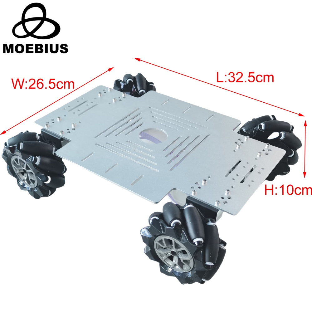ชุดประกอบรถหุ่นยนต์ล้อเมคานัม  - Ros Robot บทวิจารณ์และราคา