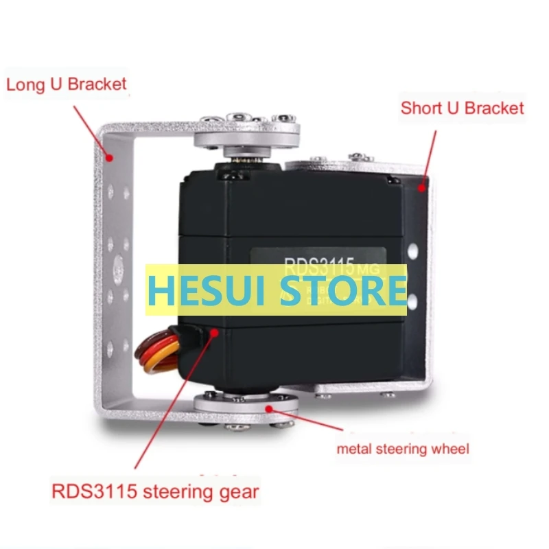 RDS3115 15กก.เกียร์โลหะดิจิตอล - Servo Pan Tilt บทวิจารณ์และราคา