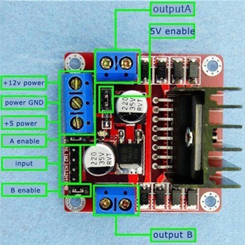 บอร์ดควบคุมมอเตอร์ Robot Bread - Motor Driver L298N บทวิจารณ์และราคา