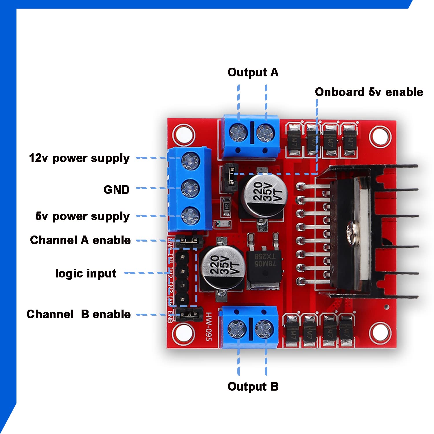 L298N มอเตอร์ไดรฟ์คอนโทรลเลอร์ - Motor Driver L298N บทวิจารณ์และราคา