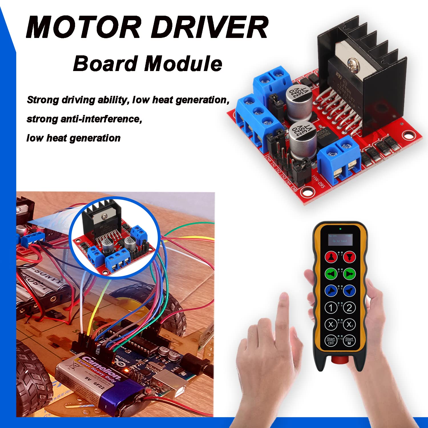 L298N มอเตอร์ไดรฟ์คอนโทรลเลอร์ - Motor Driver L298N บทวิจารณ์และราคา