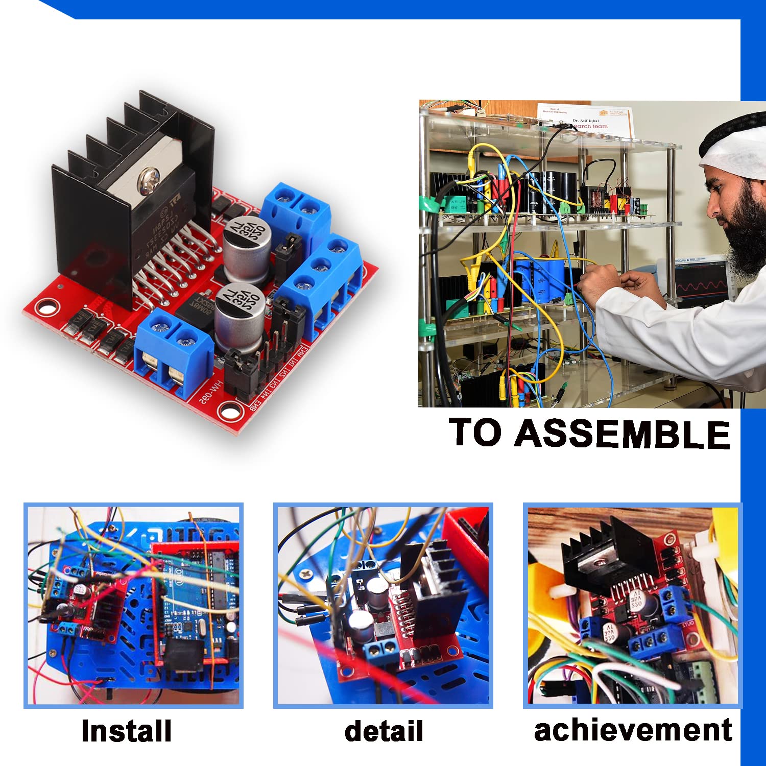 L298N มอเตอร์ไดรฟ์คอนโทรลเลอร์ - Motor Driver L298N บทวิจารณ์และราคา