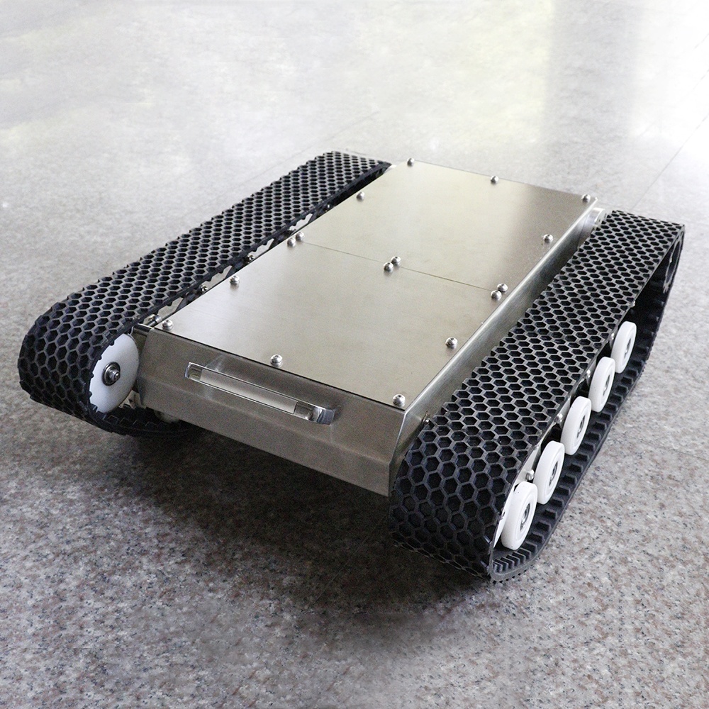แพลตฟอร์มแชสซีหุ่นยนต์ตีนตะขาบ - Tracked Robot Chassis บทวิจารณ์และราคา
