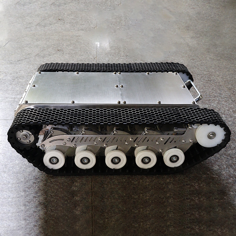แพลตฟอร์มแชสซีหุ่นยนต์ตีนตะขาบ - Tracked Robot Chassis บทวิจารณ์และราคา