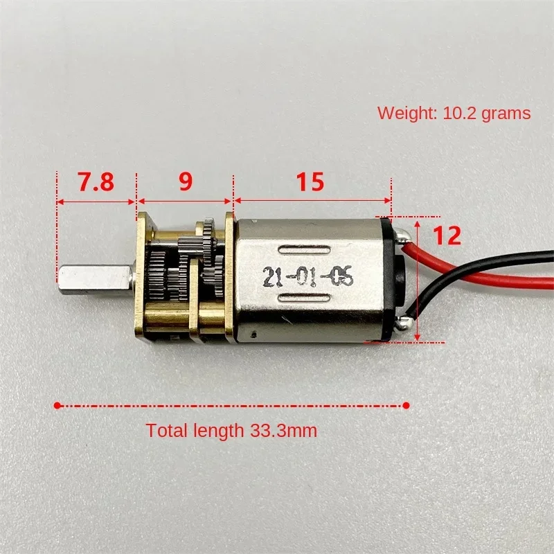 มอเตอร์เกียร์โลหะขนาดเล็ก N20  - Dc Motor บทวิจารณ์และราคา