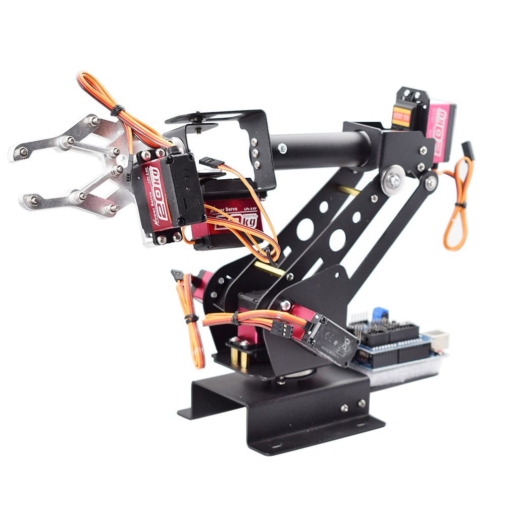 ชุดควบคุมแขนหุ่นยนต์ 6 DOF พร้ - Robot Gripper Claw บทวิจารณ์และราคา