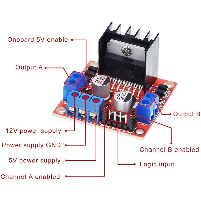 L298N โมดูลบอร์ด L298N stepper - Motor Driver L298N บทวิจารณ์และราคา