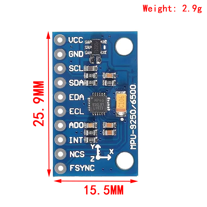 IIC I2C SPI MPU6500 MPU-6500 6 - Accelerometer Mpu6050 บทวิจารณ์และราคา