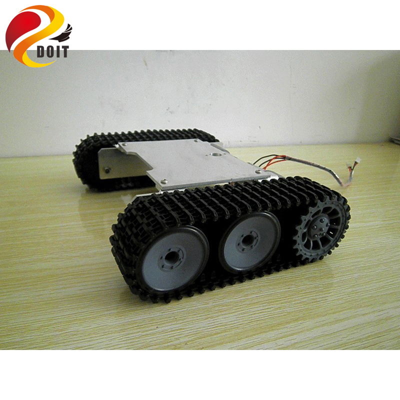 RC ชุดหุ่นยนต์ถังรถแชสซีสําหรั - Tracked Robot Chassis บทวิจารณ์และราคา