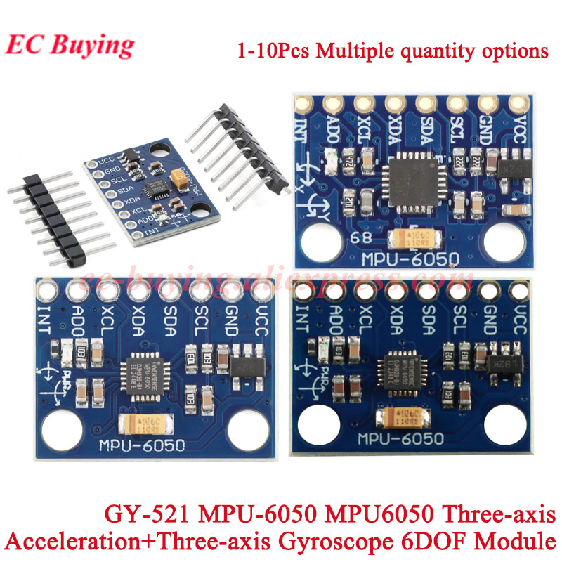 1-10 ชิ้น GY-521 MPU-6050 MPU6 - Accelerometer Mpu6050 บทวิจารณ์และราคา