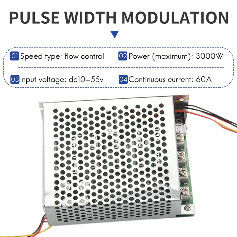 DC 10-55V 100A 3000W ตัวควบคุม - Dc Motor บทวิจารณ์และราคา