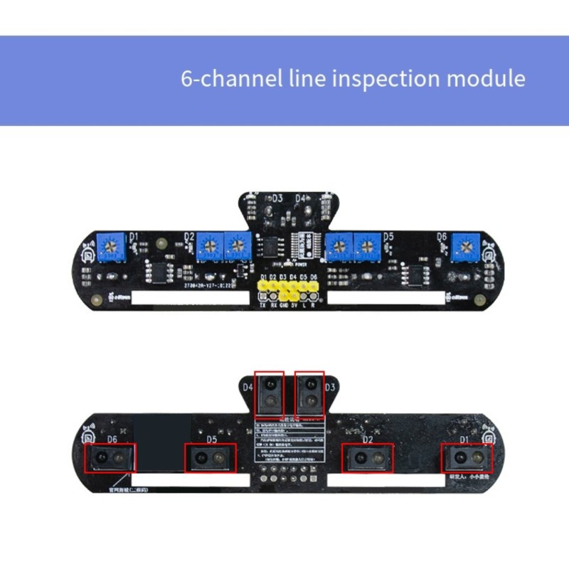 โมดูลติดตามอินฟราเรด 6 ช่อง JA - Robot Bluetooth Car บทวิจารณ์และราคา