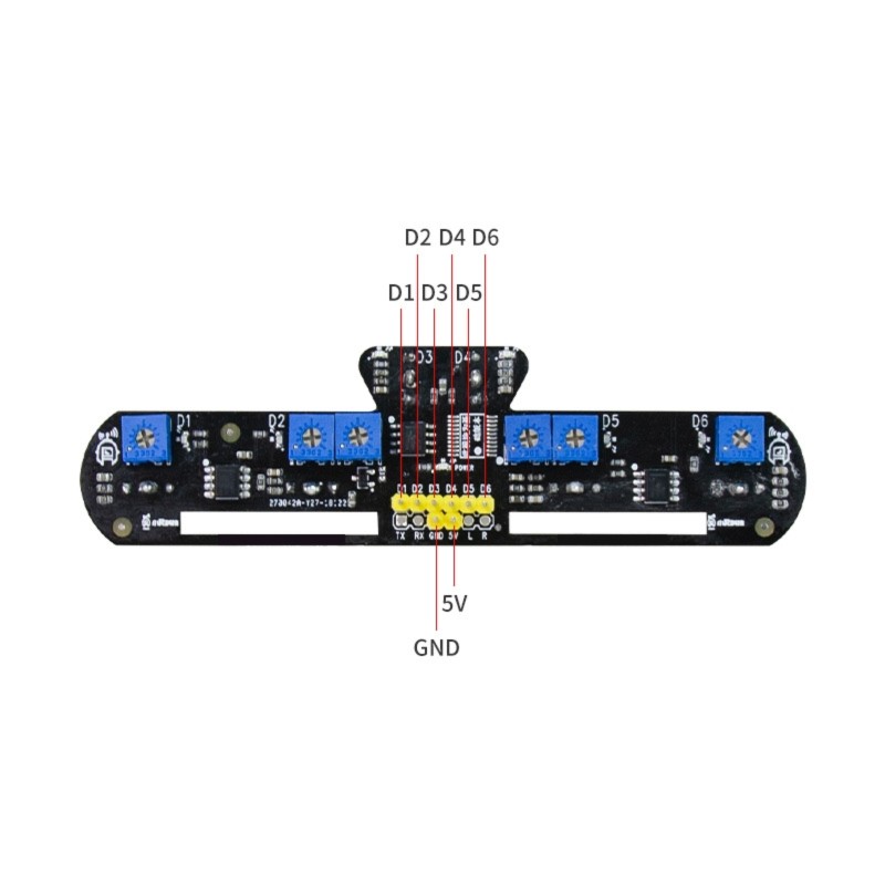 โมดูลติดตามอินฟราเรด 6 ช่อง JA - Robot Bluetooth Car บทวิจารณ์และราคา