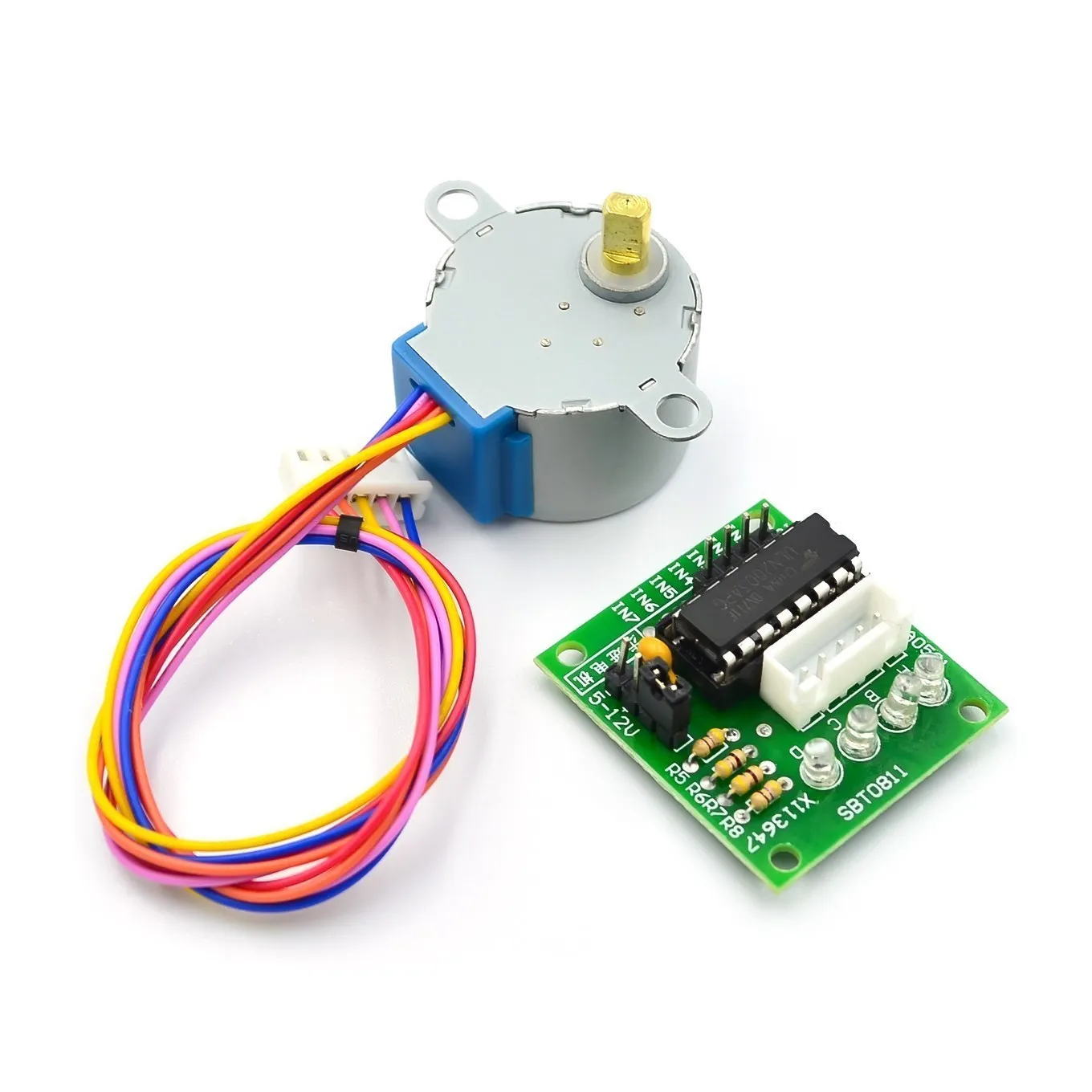 ชุดมอเตอร์สเต็ปเปอร์ 5V 28BYJ- - Uln2003 Driver บทวิจารณ์และราคา