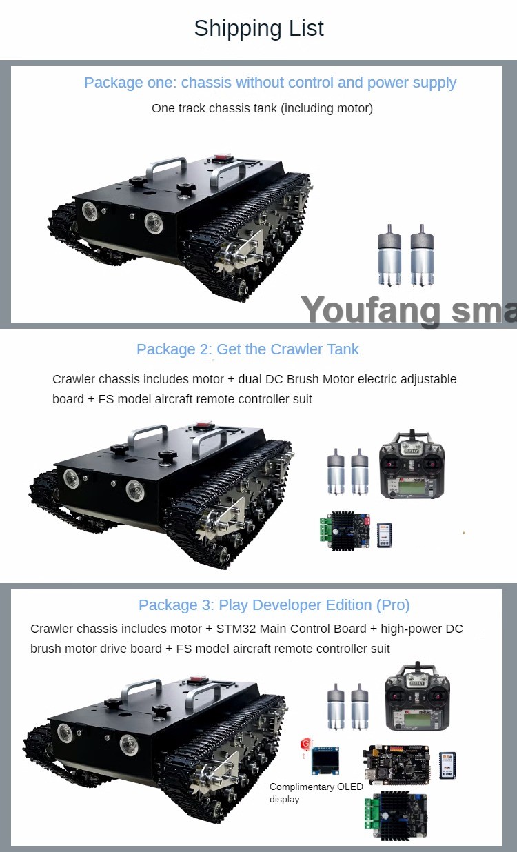โหลด 30 กก.RC ถังโลหะ Track 12 - Tracked Robot Chassis บทวิจารณ์และราคา