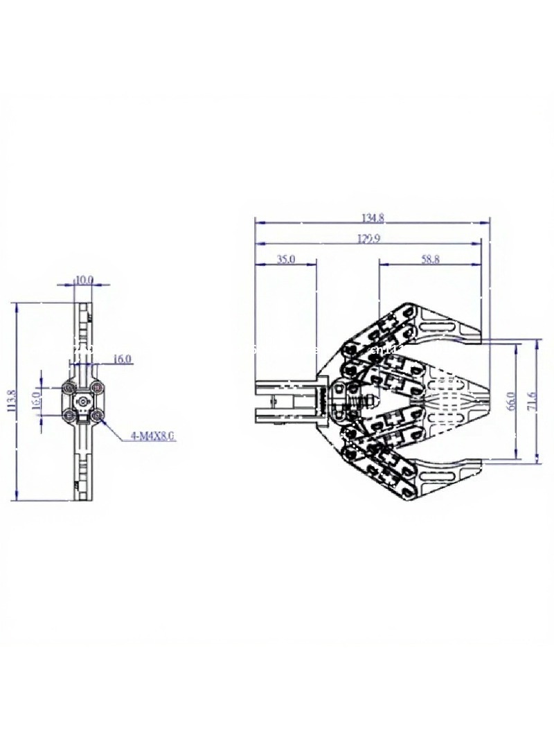 กริปเปอร์หุ่นยนต์ไฟฟ้ากระแสตรง - Robot Gripper Claw บทวิจารณ์และราคา