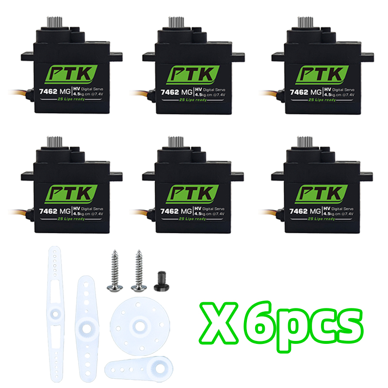PTK 7462W MG เกียร์โลหะ 9g mic - Micro Servo บทวิจารณ์และราคา