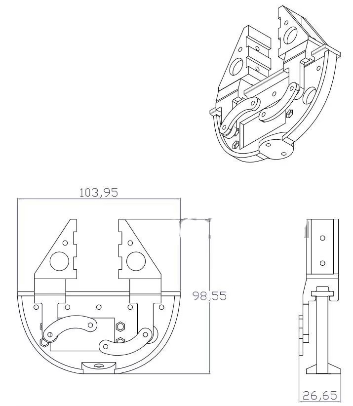 ใหม่หุ่นยนต์ CLAMP Gripper Ser - Robot Gripper Claw บทวิจารณ์และราคา