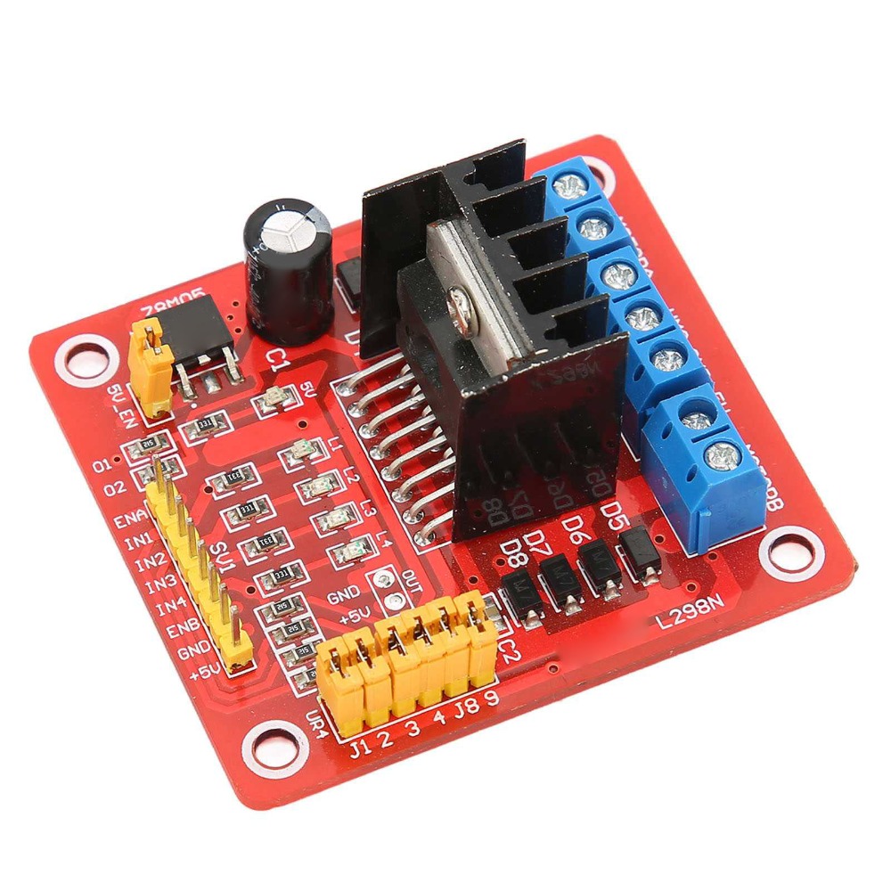 โมดูลควบคุมมอเตอร์สเต็ปเปอร์ L - Motor Driver L298N บทวิจารณ์และราคา